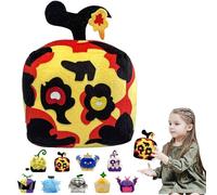 POPOYU Blox Fruits Plushies,Blox Fruits Soft Stuffed Animal Pillow,BloxFruits Plush Box Toy,Cute Animal Soft Stuffed blox Fruit Figure Soul Plush Doll Toys for Kids Birthday Gifts Bedroom Decoration