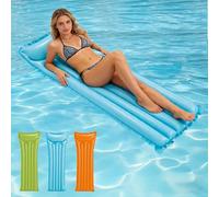 POPOYU Blue Pool Float,Swimming Pool Inflatables,72 * 27 Inch Pool Inflatables for Adults,PoolInflatable,Giant Inflatable Blue PoolFloat for Swimming PoolBeach Party Decorations,Summer Gifts