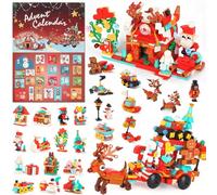 POPOYU Chrismtas Advent Calendar Building Blocks,2025 New Advent Calendar Mini 12in1 Building Blocks 2 Styles,24 Days Christmas Countdown Calendars Building Blocks Stem Toys for Kids Xmas Gifts