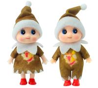 POPOYU Christmas Baby Elf Doll for Boys Girls,2024 New Christmas Accessory Tiny BabyElf Doll Tradition Mini Elf Baby Doll Novelty Toys,Baby Elves Dolls for Kids Xmas New Year Gift Stocking Stuffers