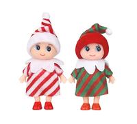 POPOYU Christmas Baby Elf Doll for Family,Christmas Accessory Tiny BabyElf Doll Xmas Tradition Mini Elf BabyDolls Novelty Ornament,Baby Elves Dolls for Xmas New Year Gift Stocking Stuffers Teens 14+