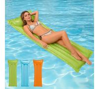 POPOYU Green Pool Float,Swimming Pool Inflatables,72 * 27 Inch Pool Inflatables for Adults,PoolInflatable,Giant Inflatable Green PoolFloat for Swimming PoolBeach Party Decorations,Summer Gifts