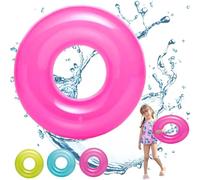 POPOYU Inflatable Swimming Ring Kids,Hot Pink Inflatable Pool Floats for Kids Swimming Rubber Rings,Pool Inflatables Floats Inflatable Pool Toys for Summer Beach Swimming Pool Water Party Toys