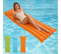 POPOYU Orange Pool Float,Swimming Pool Inflatables,72 * 27 Inch Pool Inflatables for Adults,PoolInflatable,Giant Inflatable Orange PoolFloat for Swimming PoolBeach Party Decorations,Summer Gifts