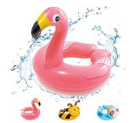 POPOYU Pool Inflatables Pool Floats,Inflatable Swimming Rings for Kids,Pool Tubes Swimming Pool Toys Rubber Ring for SwimmingPool Beach Party Decorations,Kids Summer Gifts（age 6+） Flamingo