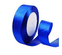 POPOYU Royal Blue Satin Ribbon Rolls 25MM X 23M, Double Sided Satin Polyester Ribbon for Fabric, DIY Art & Crafts, Hair Bows, Wrapping, Balloons, Wedding Favors & Home Decorations, Sewing Project