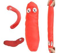 POPOYU Stretchy Poop Toys,Red Fake Poop Stretchy Poo Stress Relief Ball,Squeeze Poo Fidget Toys for Christmas Stocking Fillers, Stupid Prank Joke Novelty Birthday Gifts for Teens Kids Adults Men Women
