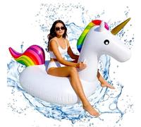 POPOYU Unicorn Pool Float,Swimming Pool Inflatables,Pool Inflatables for Adults,PoolInflatable,Giant Inflatable Unicorn PoolFloat for Swimming PoolBeach Party Decorations,Summer Gifts