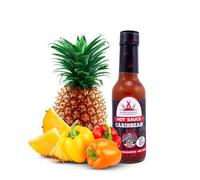 Poppamies Caribbean Hot Fruity Chili Sauce - Gluten-free Lactose free Vegan - Spiciness: 5/10-150ml