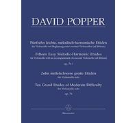 Popper: 15 Easy Studies & 10 Grand Etudes (Cello Studies) Op.76, Barenreiter Urtext BA6979