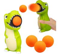 Hog Wild T-Rex Popper Toy - Launches Foam Balls Up to 20 Feet - Fun Indoor and Outdoor Game for Kids - Includes 4 Foam Balls