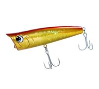 Popper Bait 90mm 15g with Hook 3D Eyes Floating Fishing Lure | Artificial Hard Bait for Freshwater Saltwater Surface Fishing with Bubble Trail and Stealth Entry Design