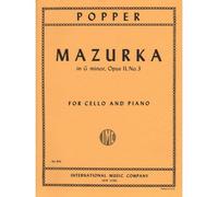 Popper, David - Mazurka in g minor, Op. 11, No. 3. For Cello and Piano. by International Music