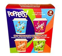 Poppets! Hot Chocolate Selection Set 170g - Assorted Flavoured Hot Chocolate Sachets - Cosy Drink Gift Set - Includes Gifty Goodness Shopping List