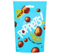 POPPETS SALT CARAMEL POUCH 130G (Pack of 9)
