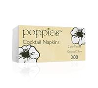 Poppies 24cm 2ply White Cocktail Napkins (400)