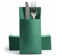 Poppies 40CM 8 FOLD POP-in TABLIN Napkin Forest Green TABLIN (1x50)