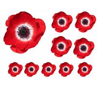 Poppies Flower Decals Car Stickers Graphics Nursery Wall Window Decorations Art 10 Pack (10)