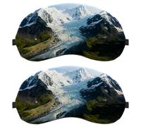 Poppies in The Midday Sun Anti-Mite Breathable Fabric Eye Cover with Adjustable Hook-and-Loop Strap