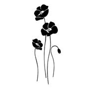 Poppies Remembrance Day Reusable Stencil A3 A4 A5 & Bigger Sizes Shabby Chic / F3 (PVC Reusable Stencil, A3 Size - 297 x 420 mm, 11.7 x 16.5 in)