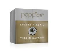 Poppies Tablin Napkins 8 Fold 40cm Grey (Pack of 500) 4048GR