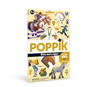 POPPIK 1841263 - Interactive Educational Poster with Removable Stickers - Multilingual Knowledge Poster for Children from 7 Years - 68 x 100 cm, 1841263