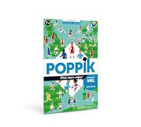 POPPIK Discovery Sticker Kit Football. for Ages 4 and Above - Fun, Educational Poster Kit for Kids, Multicoloured, one Size, DIS013