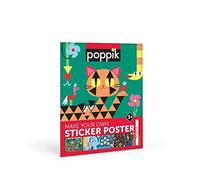 Poppik MAT001 Sticker Book Jungle Poster for Small Children, Multicoloured