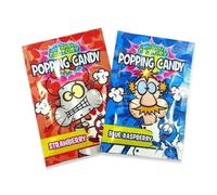 POPPING CANDY 10 PACKETS 7g two flavours strawberry & blue raspberry