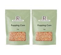 Popping Corn 2kg - Premium Quality Party Snack, Subtly Delicious Popcorn Kernels by Manor Springs