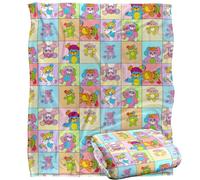 LOGOVISION Popples Blanket, 152 x 127 cm Popple Squares Silky Touch Super Soft Throw Blanket