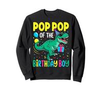 Poppop Of The Birthday Party Outfit Dinosaur Squad Pop Pop Sweatshirt
