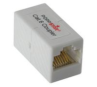 POPPSTAR 1x Adapter RJ45 Coupling Cat6 (2x female, 8-pin, shielded), Ethernet Cable Connector - Network Coupler for Patch Cable, DSL LAN Cable, Network Cable, Modular