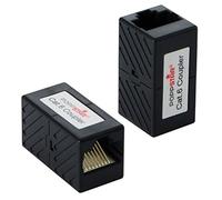 Poppstar 2x Adapter RJ45 Coupling Cat6 (2x Female, 8-pin, Shielded), Ethernet Cable Connector - Network Coupler for Patch Cable, DSL LAN Cable, Network Cable, Modular