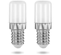 POPPSTAR 2X LED Refrigerator Bulb E14, 1.6W, Cool White, 150 lm (16W), Light for Fridge, Freezer