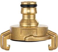 Poppstar Brass Quick Coupling on Plug Connector for Garden Hose