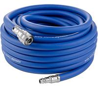 Poppstar Compressed air Hose, 15m (air Hose for Compressor, 9.2 mm Internal Diameter, NW 7.2 Quick-Connect Coupling & Connector, 20 bar), Blue