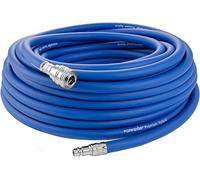 Poppstar Compressed air line Hose 20 m (Hybrid PVC Polymer, Euro Standard Quick couplings, up to 300 PSI), Compressor 3/8" air Hose, Blue