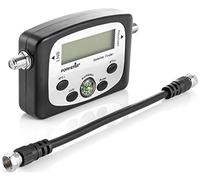 Poppstar Digital Satfinder (digital Sat Finder measuring device for satellite dish, exact alignment/adjustment), incl. 19.5 cm coaxial cable