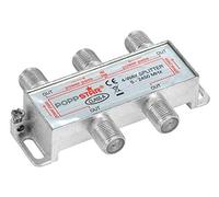Poppstar satellite distributor 4-way (analog/digital-capable), 100dB, 5-2450 MHz