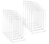 POPPSTAR self-adhesive magnetic frame A4 with magnetic closure, white, 5 pieces