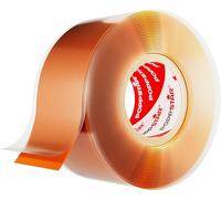 POPPSTAR Self-Fusing Silicone Band, Silicone Tape, 3m x 25mm, Sealing & Insulating Strip (water-tight, air-tight), orange, 1 Roll