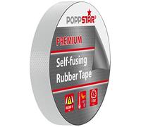 POPPSTAR Self-fusing Universal Insulating Tape, Sealing Tape (LxWxH 10m x 19mm x 0.76mm), Black