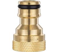 Poppstar Tap Connector with 1/2-inch Internal Thread (19 mm) and Push-fit Coupling for Garden Hose (Compatible with Gardena Push-fit System), 1 piece