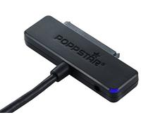 Poppstar USB 3.1 Gen 1 Type A Hard Drive Adapter, for SSD, HDD, 2.5 and 3.5 inch, up to 5 Gbps, UASP support, cable lengh 1m (power adapter not included)