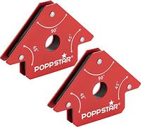 Poppstar Welding magnet (welding angle holding force 11.3 kg - 45/90/135°), 2 pieces, red