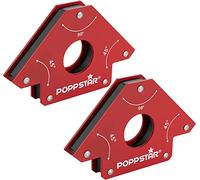 Poppstar Welding magnet (welding angle holding force 34 kg - 45/90/135°), 2 pieces, red