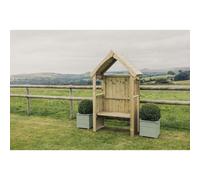 Churnet Valley Garden Furniture Poppy Arbour, Brown