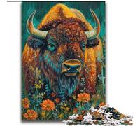 Poppy Bison Adult Jigsaw Puzzles 2000, Pattern Assembly Deal As Gifts for The Whole Family Suitable for And 14 (70x100cm)