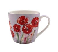 Poppy Breakfast Mug Jennifer Rose Gallery Fine China Hot Tea Coffee Cup 450Ml